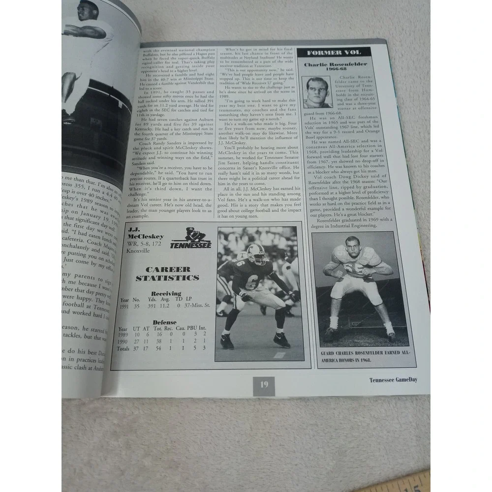 1992 Tennessee‎ Vols Gameday Program vs Southern LA Smokey UT Football NCAA